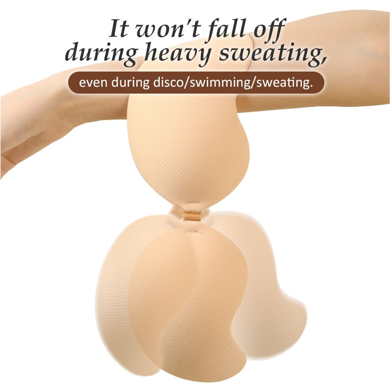 Invisible Stick On Bras Push Up Sticky Nipple Covers For Backless Dress VEIMIA