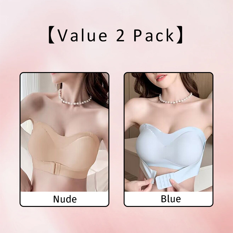 Strapless Slip-Proof Invisible Wireless Bras Push Up VEIMIA