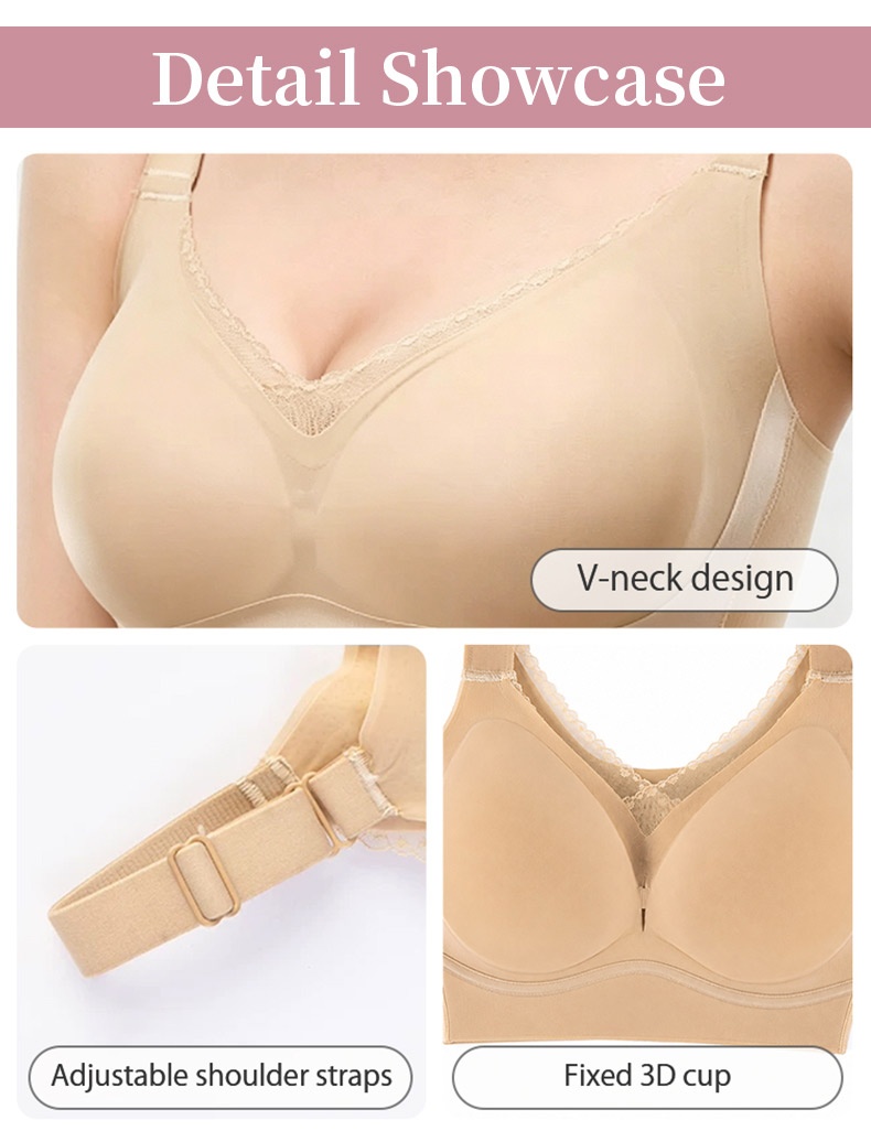 Bodysuit detail showcase with V-neck design adjustable shoulder straps and fixed 3D cups VEIMIA