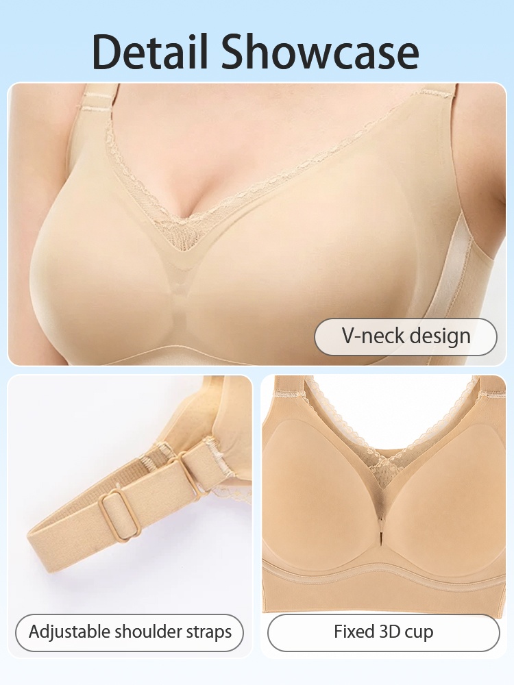 Bodysuit detail showcase with V-neck design adjustable shoulder straps and fixed 3D cups VEIMIA