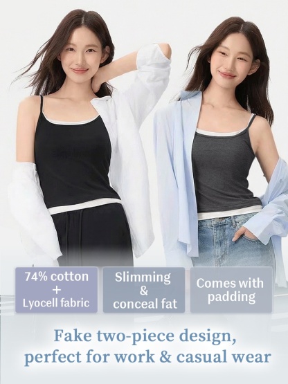 Streamlined Camisole Smooths Underarm & Creates A Slimmer Silhouette With Cool Bra-free Eases VEIMIA