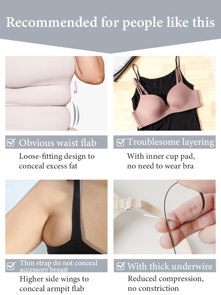 Streamlined Camisole Smooths Underarm & Creates A Slimmer Silhouette With Cool Bra-free Feelings VEIMIA