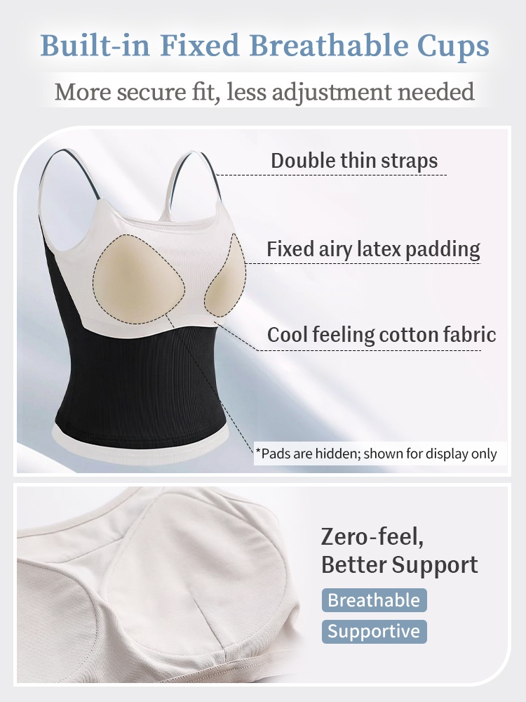Streamlined Camisoles Smooth Underarm & Creates A Slimmer Silhouette With Cool Bra-free Ease VEIMIA