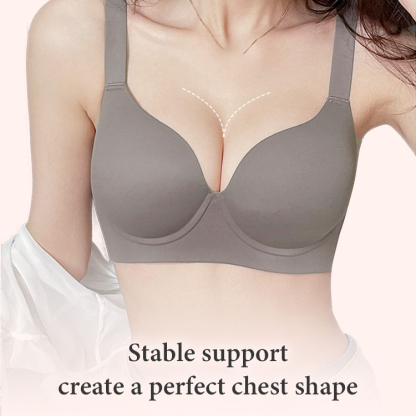 Womens Sexy Padded Plunge Push Up Bras Seamless Soft Underwire Supportive Bralettes VEIMIA