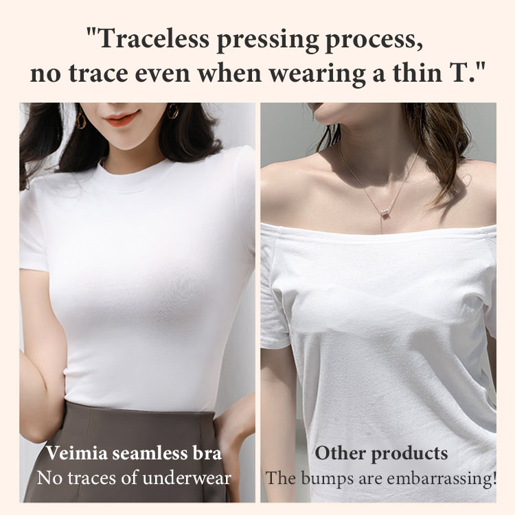 VEIMIA Best Fashionable Wireless Push Up Bra Support For Anti-sagging And Gathering