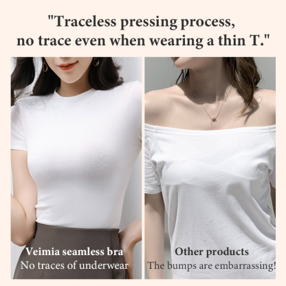 VEIMIA Best Fashionable Wireless Push Up Bra Support For Anti-sagging And Gathering