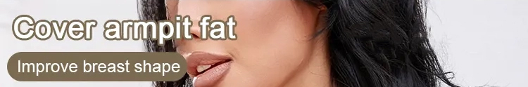 Glossy Non-marking Deep V Large Size Push Up Bras Cover Armpit Fat Veimia