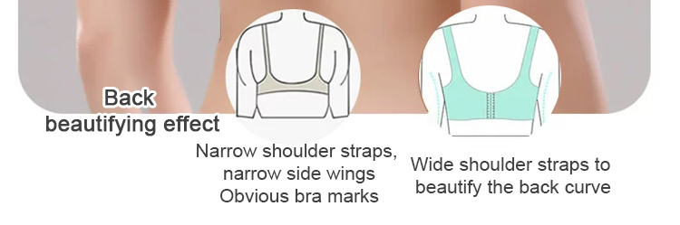 Glossy Seamless Large Size Push Up Bra Cover Armpit Fat Wide Strap Veimia