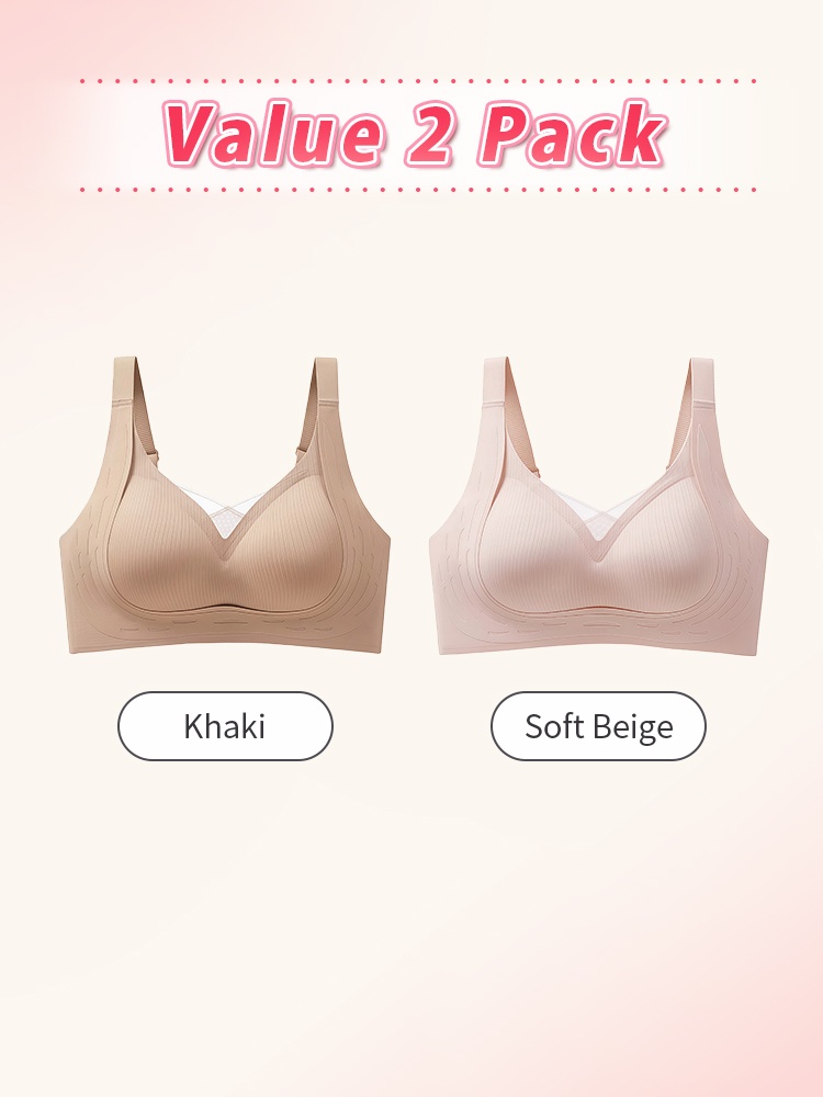 Supportive Anti-sagging ​​Bras​​ Comfortable Wireless Design & Naturally ​​Lifts​​ The ​​Chest​​ VEIMIA