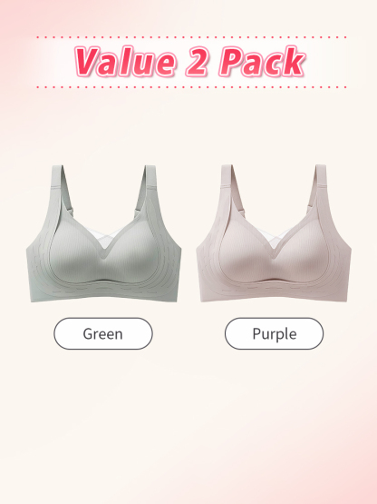Supportive Anti-sagging ​​Bras​​ Comfortable Wireless Design & Naturally Lift The ​​Chests​​ VEIMIA