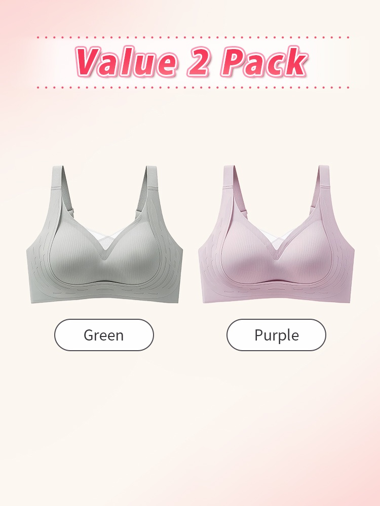 Supportive Anti-sagging ​​Bras​​ Comfortable Wireless Design & Naturally Lift The ​​Chests​​ VEIMIA