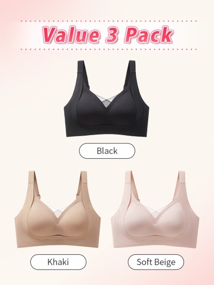 Supportive Anti-sagging Bra Comfortable Wireless ​​Designs​​ & Naturally ​​Lifts​​ The ​​Chest​​ VEIMIA
