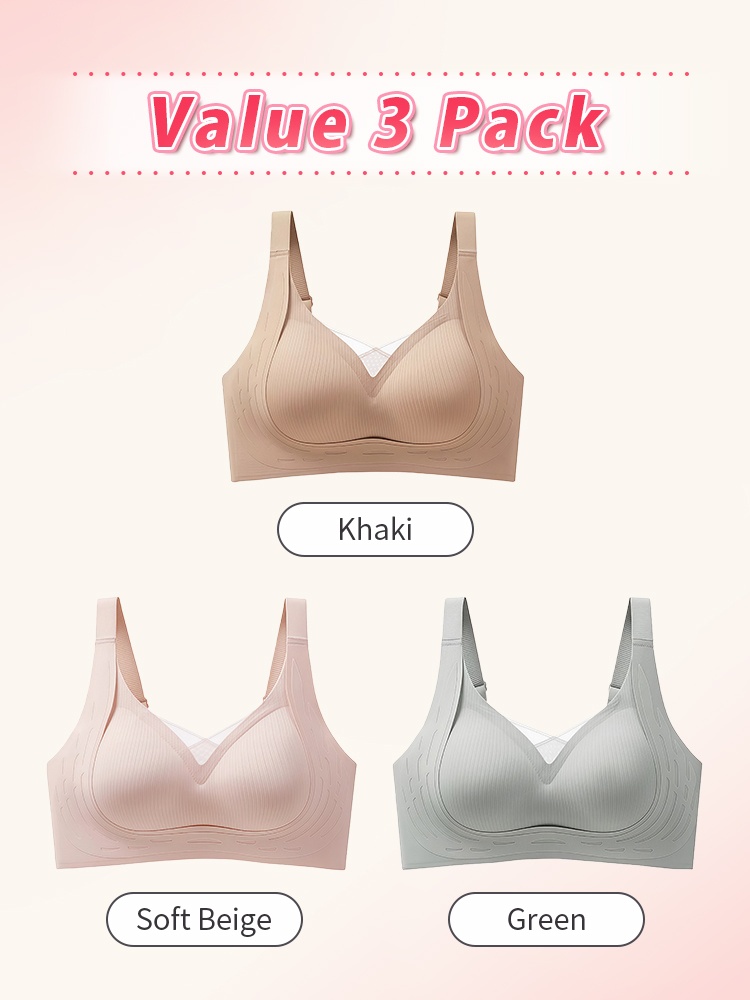 Supportive Anti-sagging Bra Comfortable Wireless ​​Designs​​ & Naturally Lift The ​​Chests​​ VEIMIA