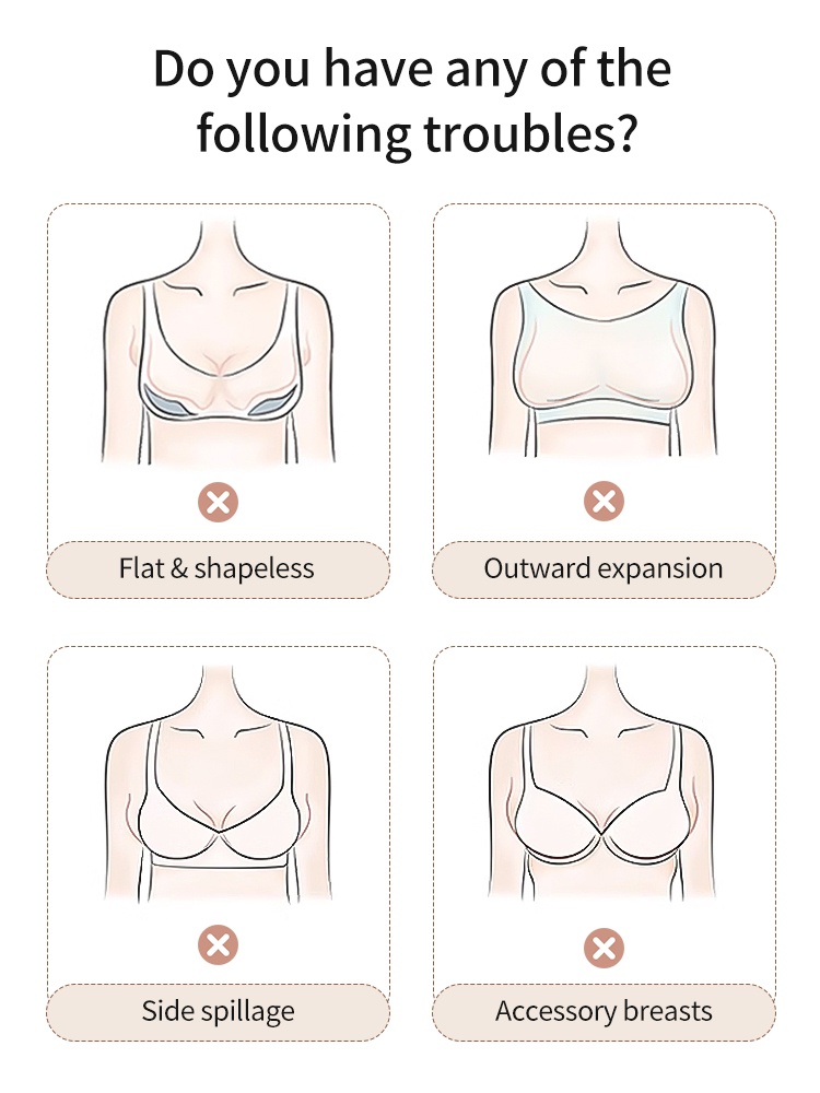 Supportive Anti-sagging Bra Comfortable Wireless Designs & Naturally Lift The Breasts VEIMIA​​