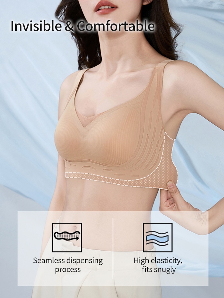 Supportive Anti-sagging Bras Comfortable Wireless Designs & Naturally Lift The Breasts VEIMIA