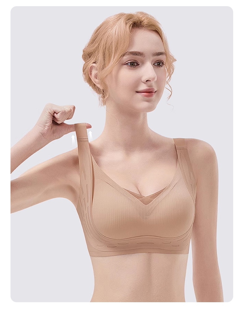 Anti-sagging Wireless Bra Cross Lace Lift Up And Support VEIMIA