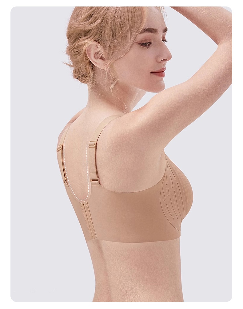 Anti-sagging Wireless Bras Cross Lace Lift Up And Support For Round Breast Shape VEIMIA