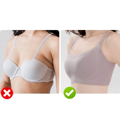 All in One Bras - Seamless, Full coverage Anti-sagging & Visually Slimming, High side wings VEIMIA