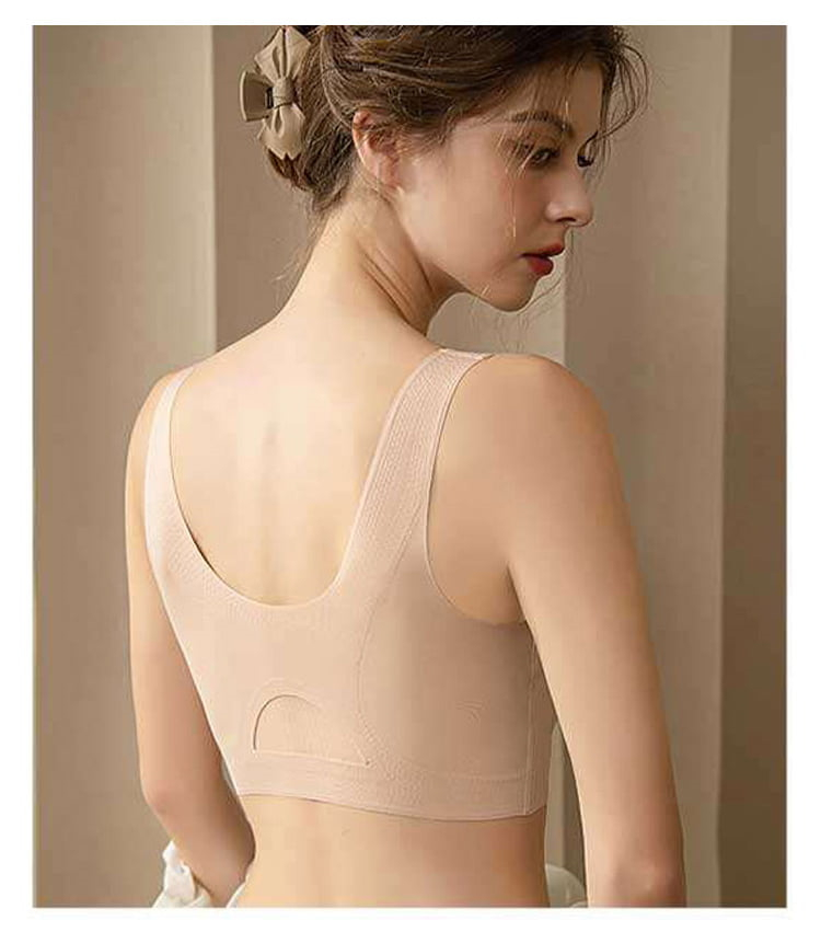 Seamless Bralette Comfortable No Wire Support V Neck Bras VEIMIA