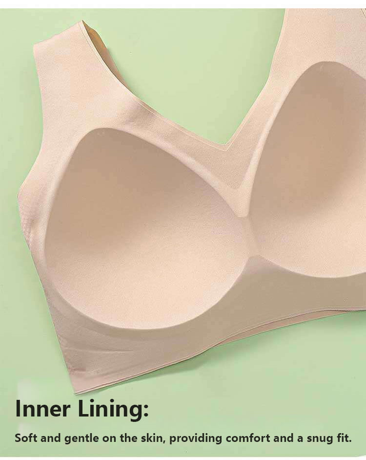 Seamless Bralettes No Wire Support V Neck Bra VEIMIA