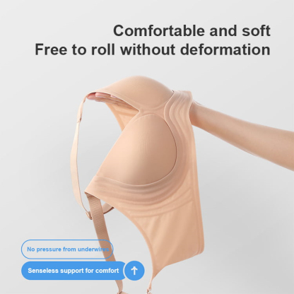 VEIMIA Super Thin Anti-sagging Seamless Push Up Bra Jelly Gel Shaping Supportive Bralettes