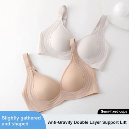 VEIMIA Super Thin Anti-sagging Seamless Push Up Bra Jelly Gel Shaping Supportive Bralettes