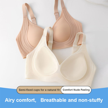 VEIMIA Super Thin Anti-sagging Seamless Push Up Bra Jelly Gel Shaping Supportive Bralettes