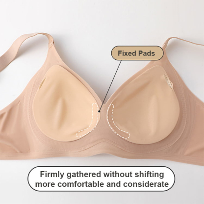 VEIMIA Super Thin Anti-sagging Seamless Push Up Bra Jelly Gel Shaping Supportive Bralettes