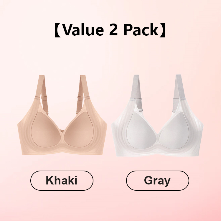VEIMIA Super Thin Anti-sagging Seamless Push Up Bra Jelly Gel Shaping Supportive Bralettes