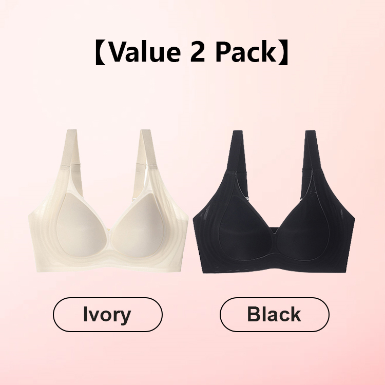 VEIMIA Super Thin Anti-sagging Seamless Push Up Bra Jelly Gel Shaping Supportive Bralettes