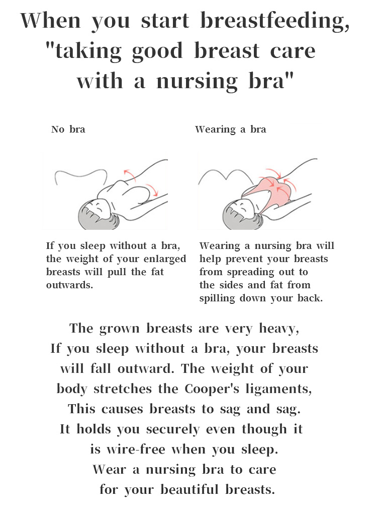 Supportive Breastfeeding Nursing Bra Comfortable Seamless Maternity Bra VEIMIA