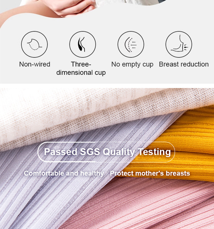 Supportive Breastfeeding Nursing Bra Wireless Seamless VEIMIA