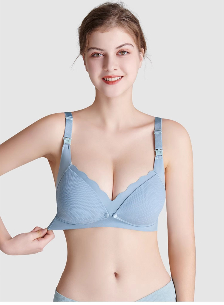 Supportive Nursing Bra Wireless Seamless Maternity Sleep Bra VEIMIA