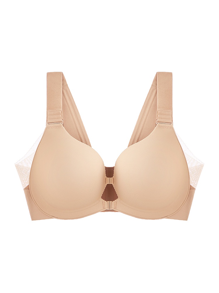 Supportive Front-closure Bra With Wireless Comfort Seamless Style & Adjustable Fit VEIMIA
