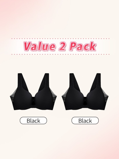 Support Front-fastener Bra With Wire-free Ease Seamless Style & Adjustable Shape VEIMIA