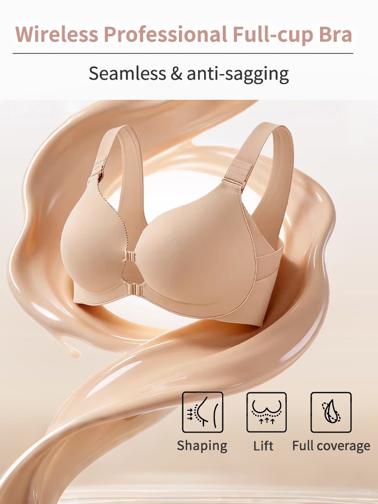 Supportive Front-closure Bras With Wireless Comfort Seamless Designs & Adjustable Fit VEIMIA