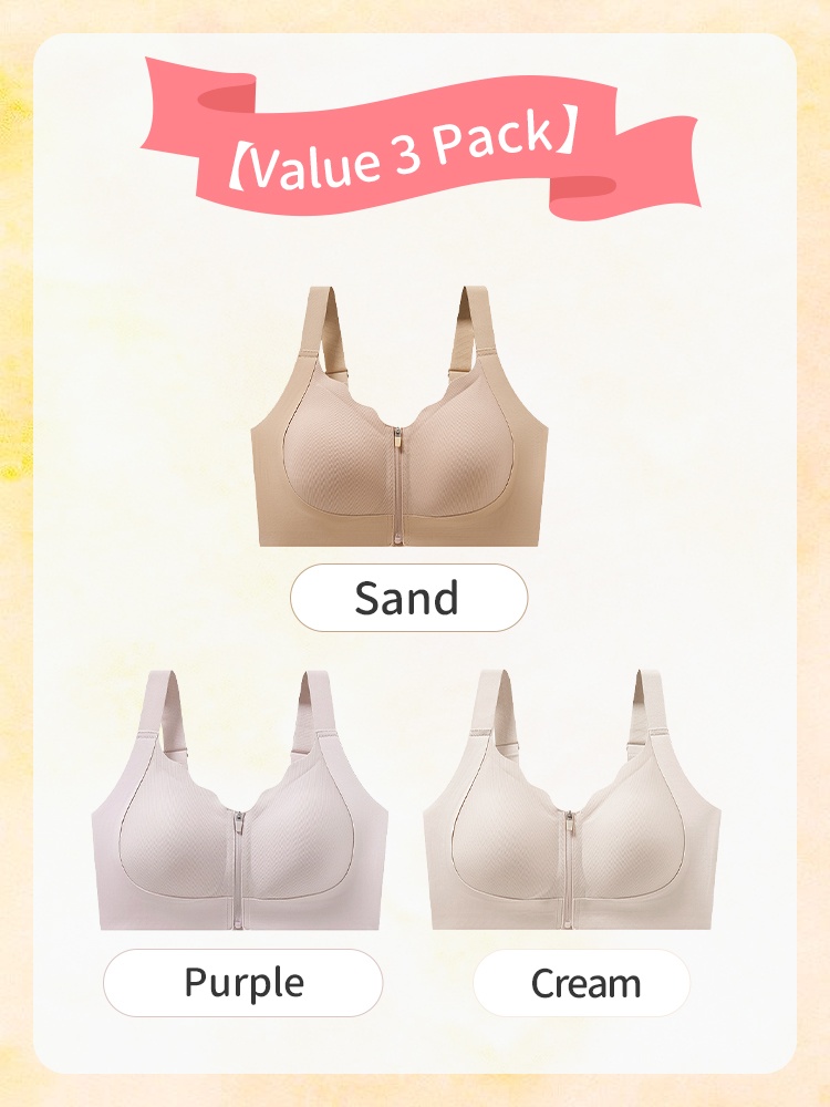 Supportive Minimizer Bras Breast Lift & Shape, Slimming Designs With Easy Front-zip Accesses VEIMIA