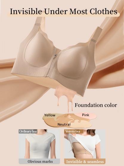 Supportive Minimizer Bras Breast Lifts & Shape, Slimming Design With Easy Front-zip Access VEIMIA