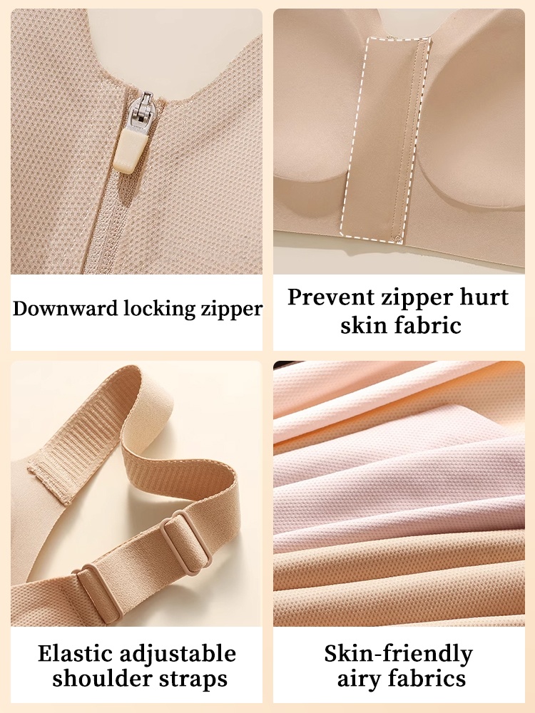 Supportive Minimizer Bras Breast Lift & Shape, Slimming Designs With Easy Front-zip Access VEIMIA