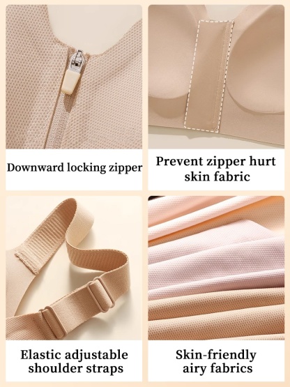 Supportive Minimizer Bras Breast Lift & Shape, Slimming Designs With Easy Front-zip Access VEIMIA