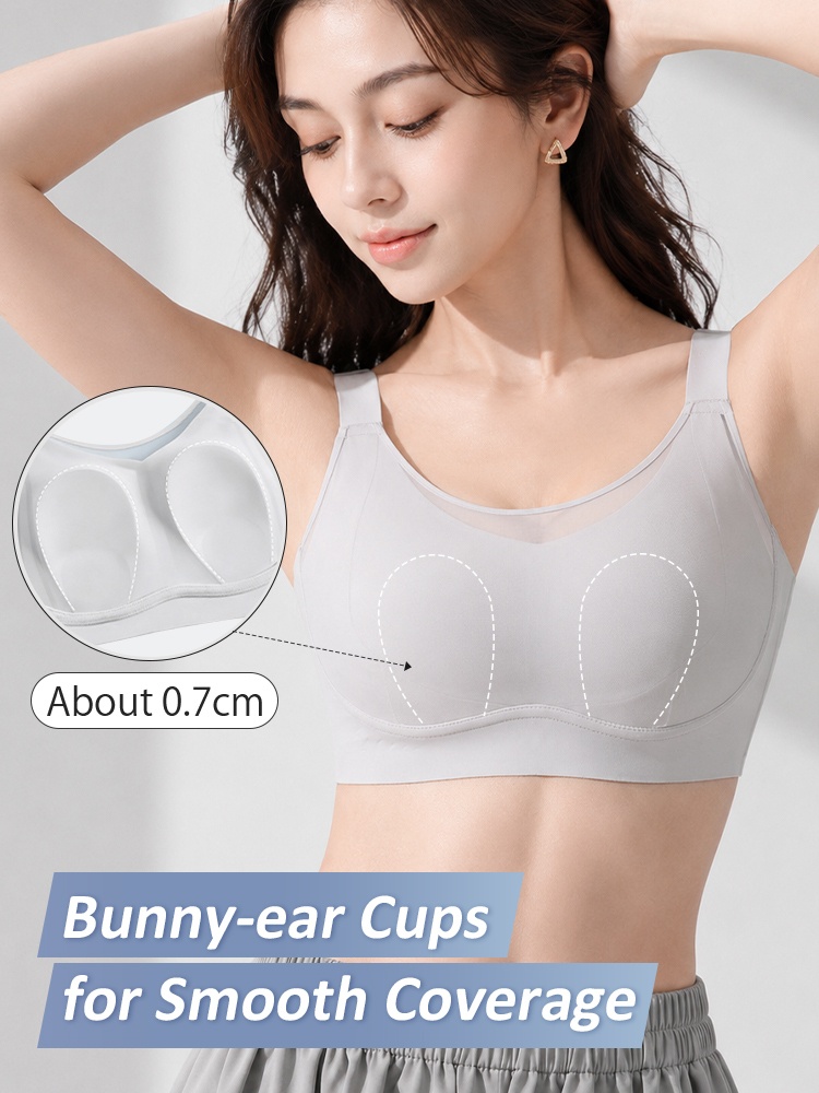Feature graphic showing lightweight shaped cups for smooth full coverage VEIMIA