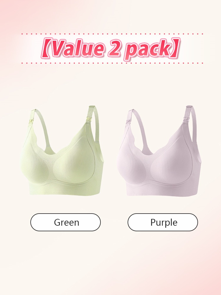 Supportive Nursing Bra Pregnancy & Sleep Functions, Comfortable Support With Easy Nursing Access VEIMIA
