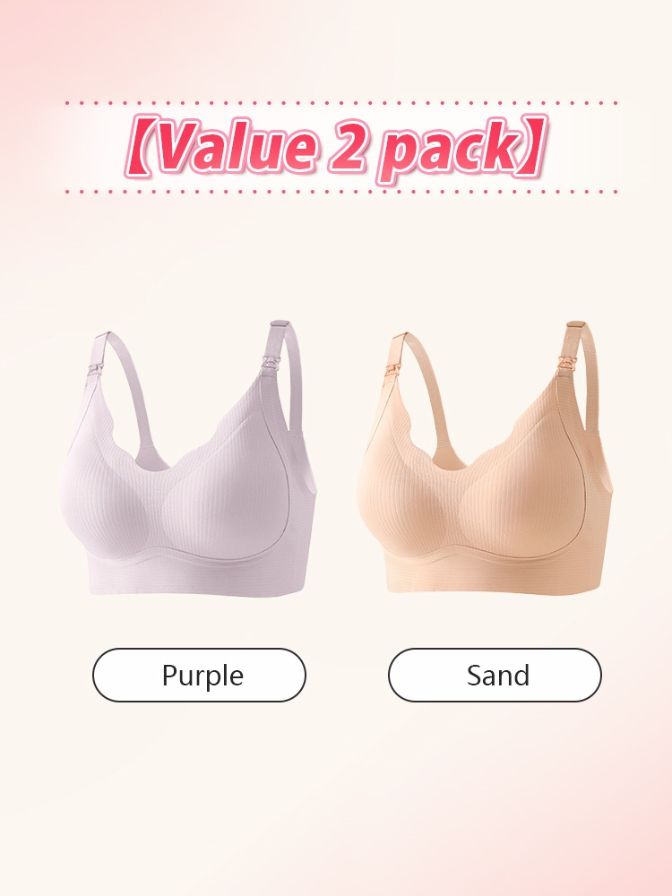 Supportive Nursing Bras Pregnancy & Sleep Uses, Comfortable Support With Easy Feeding Design VEIMIA
