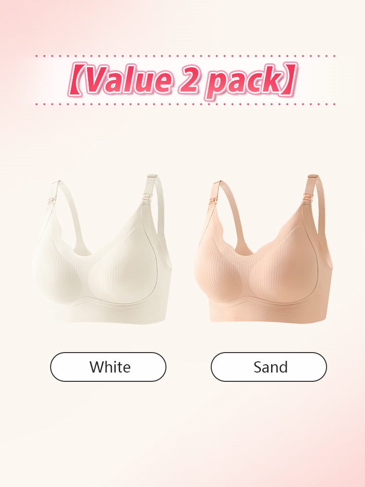 Supportive Nursing Bras Pregnancy & Sleep Use, Comfortable Support With Easy Feeding Design VEIMIA
