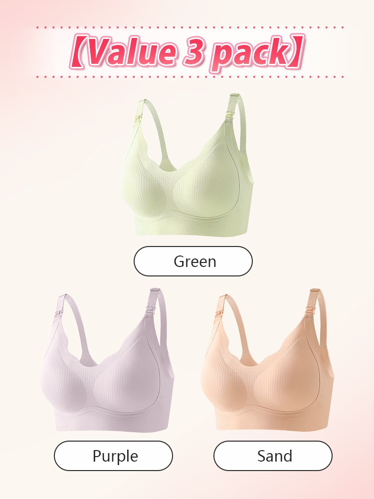 Supportive Nursing Bras Pregnancy & Sleep Purpose, Comfortable Support With Easy Feeding Design VEIMIA
