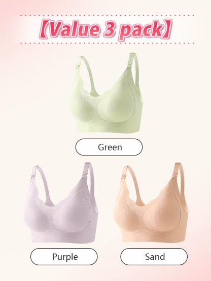 Supportive Nursing Bras Pregnancy & Sleep Purpose, Comfortable Support With Easy Feeding Design VEIMIA
