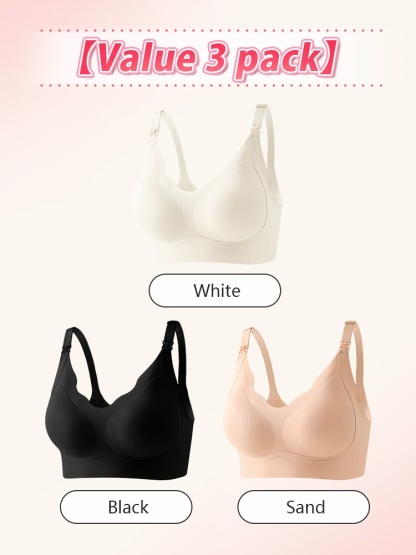 Supportive Nursing Bras Pregnancy & Sleep Purposes, Comfortable Support With Easy Feeding Design VEIMIA
