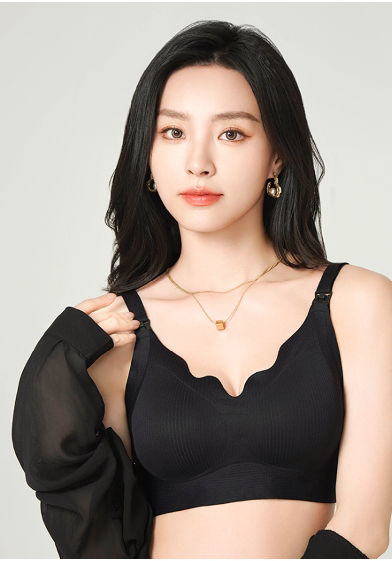 Supportive Nursing Bra Pregnancy & Sleep Purpose, Comfortable Support With Easy Feeding Design VEIMIA