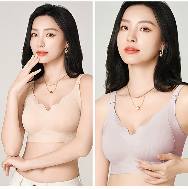 Supportive Nursing Bra Pregnancy & Sleep Purpose, Comfortable Support With Easy Feeding Design VEIMIA