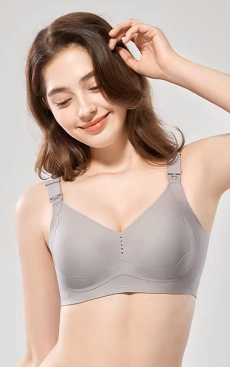 Supportive Nursing Bra Material Nylon Spandex Detail VEIMIA